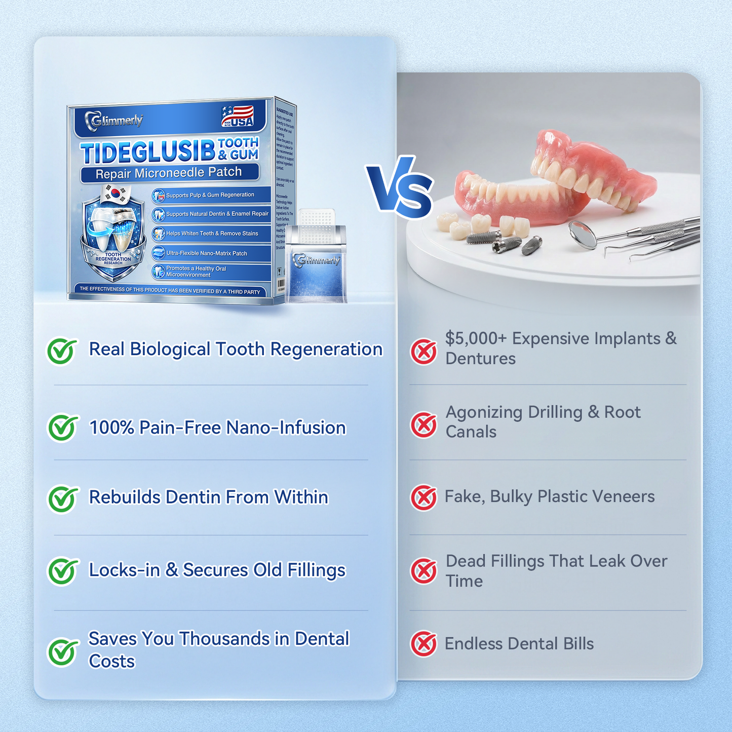 🦷 Tiras orales 𝐆𝐥𝐢𝐦𝐦𝐞𝐫𝐥𝐲® Tideglusib – activación de células madre 🧬, regeneración de la dentina 💎, fortalecimiento del esmalte ⚡, blanqueamiento ✨, reducción de sensibilidad 💧, sérum microneedling para dientes y encías 💖, uso diario suave 🦷
