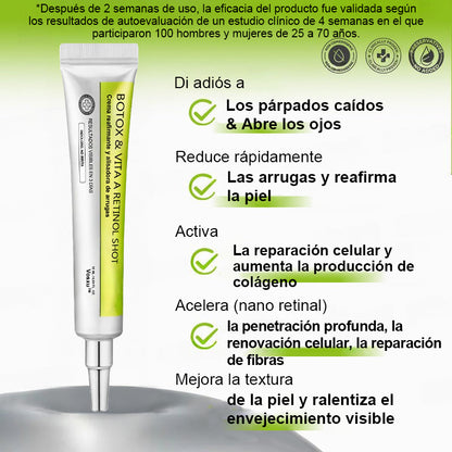 Vosxu™ Botox & Vita-A Retinol Shot sérum lifting antiarrugas ✨ – 💉 Microagujas | 💪 Péptidos con efecto botox | 🌿 Retinol | ⚡ Resultados visibles en 3 días 💎