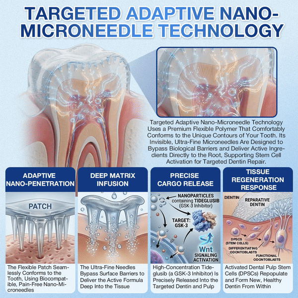 🦷 Tiras orales 𝐆𝐥𝐢𝐦𝐦𝐞𝐫𝐥𝐲® Tideglusib – activación de células madre 🧬, regeneración de la dentina 💎, fortalecimiento del esmalte ⚡, blanqueamiento ✨, reducción de sensibilidad 💧, sérum microneedling para dientes y encías 💖, uso diario suave 🦷