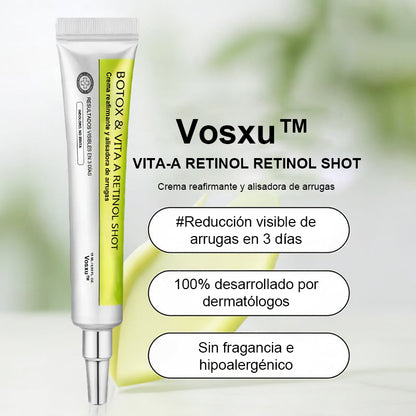 Vosxu™ Botox & Vita-A Retinol Shot sérum lifting antiarrugas ✨ – 💉 Microagujas | 💪 Péptidos con efecto botox | 🌿 Retinol | ⚡ Resultados visibles en 3 días 💎