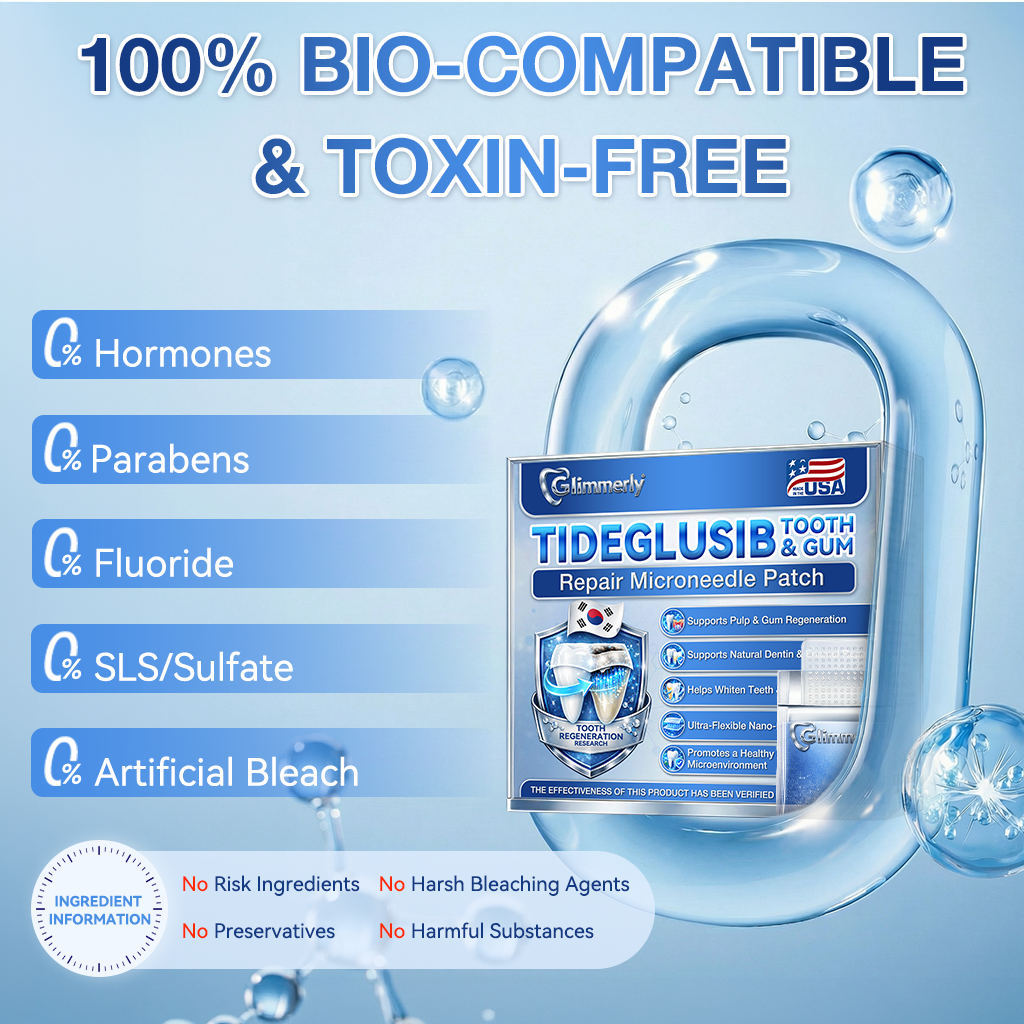 🦷 Tiras orales 𝐆𝐥𝐢𝐦𝐦𝐞𝐫𝐥𝐲® Tideglusib – activación de células madre 🧬, regeneración de la dentina 💎, fortalecimiento del esmalte ⚡, blanqueamiento ✨, reducción de sensibilidad 💧, sérum microneedling para dientes y encías 💖, uso diario suave 🦷