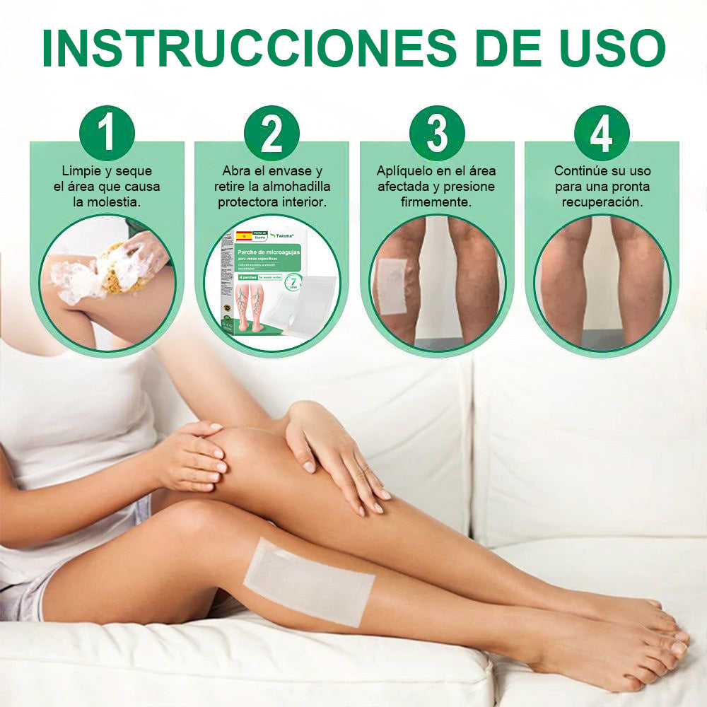 Twisma® VeinTarget – parche avanzado con microtecnología para varices 🦵🔥 Resultados visibles en solo 7–14 días  ⚡ 96 % de eficacia clínicamente comprobada 🌿 Efecto de apoyo suave para piernas más ligeras y relajadas 💪
