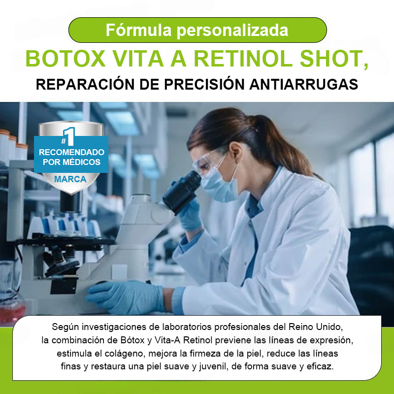 Vosxu™ Botox & Vita-A Retinol Shot sérum lifting antiarrugas ✨ – 💉 Microagujas | 💪 Péptidos con efecto botox | 🌿 Retinol | ⚡ Resultados visibles en 3 días 💎
