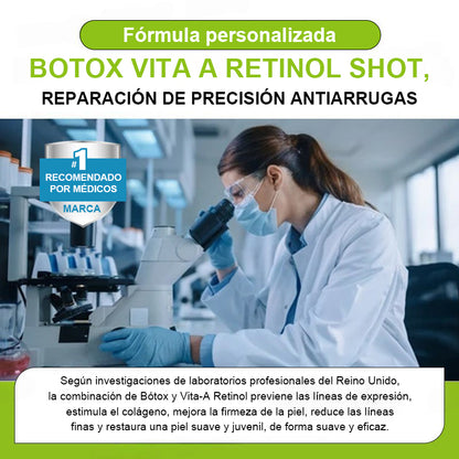 Vosxu™ Botox & Vita-A Retinol Shot sérum lifting antiarrugas ✨ – 💉 Microagujas | 💪 Péptidos con efecto botox | 🌿 Retinol | ⚡ Resultados visibles en 3 días 💎