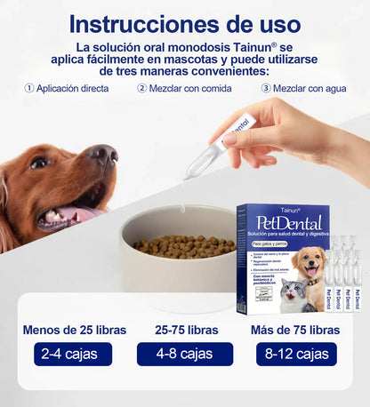 [🇪🇸 Tienda Oficial] Tainun® Líquido oral para el cuidado dental y digestivo de mascotas –  🐾✨ aliento fresco, ayuda a eliminar el sarro y apoya la regeneración de las encías y la estabilidad dental (para gatos y perros) – ¡Hoy con 70 % de descuento! 🐶🐱