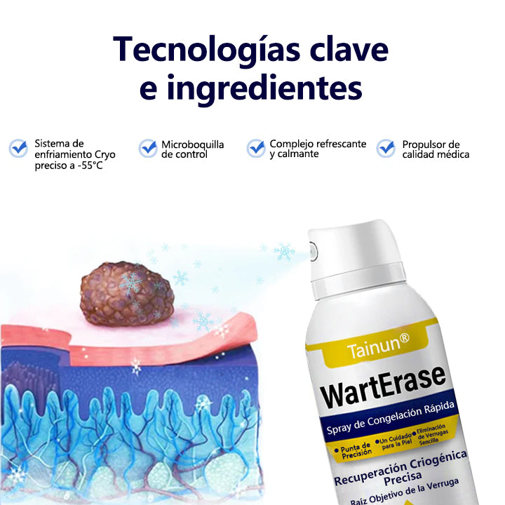 Tainun® ChillErase – spray reparador de cicatrices de acné ✨ | Elimina de forma segura verrugas, marcas y pequeñas protuberancias en casa ✅