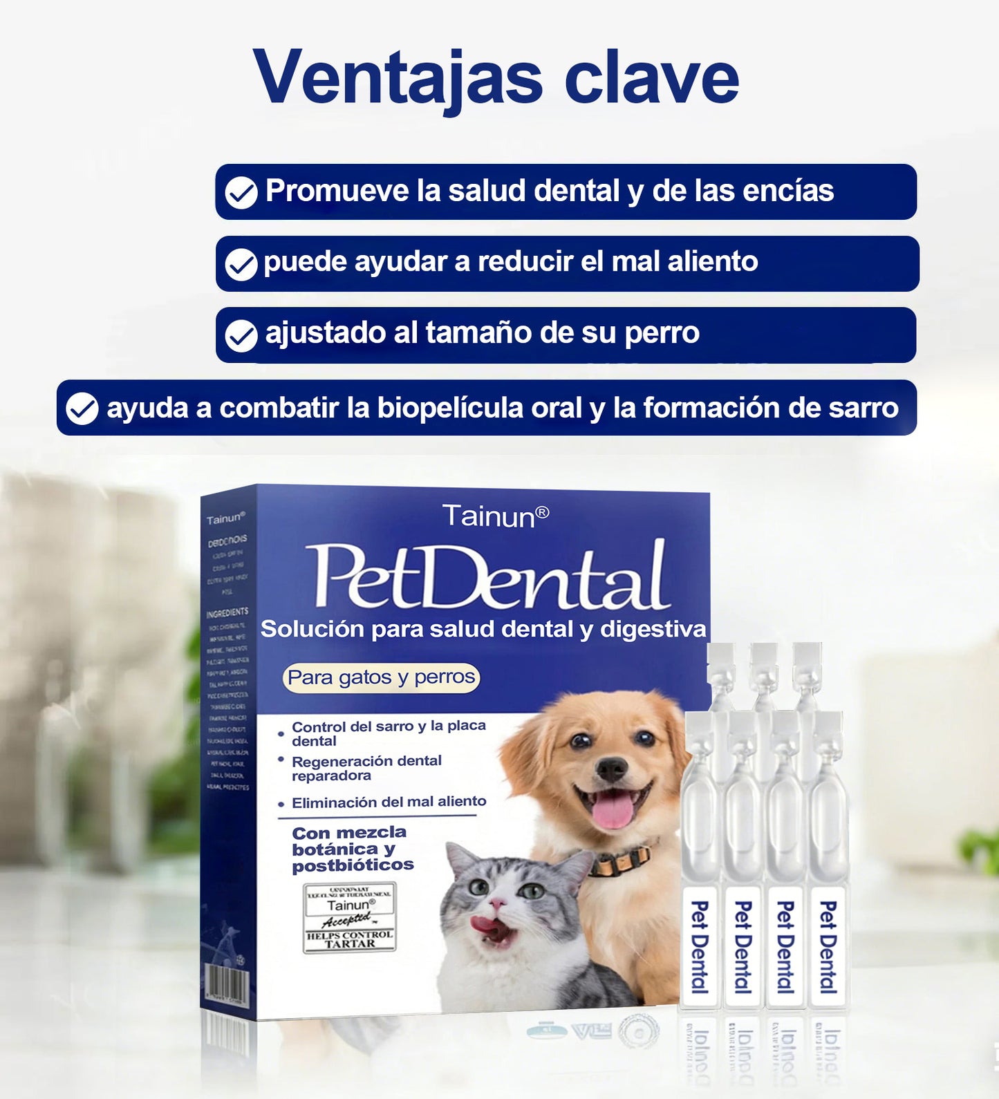 [🇪🇸 Tienda Oficial] Tainun® Líquido oral para el cuidado dental y digestivo de mascotas –  🐾✨ aliento fresco, ayuda a eliminar el sarro y apoya la regeneración de las encías y la estabilidad dental (para gatos y perros) – ¡Hoy con 70 % de descuento! 🐶🐱