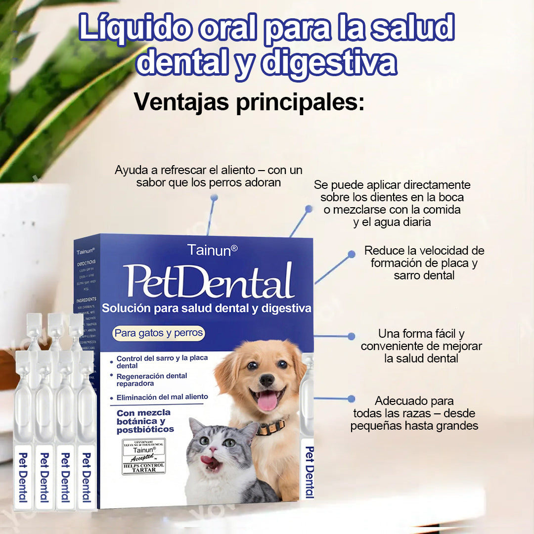 [🇪🇸 Tienda Oficial] Tainun® Líquido oral para el cuidado dental y digestivo de mascotas –  🐾✨ aliento fresco, ayuda a eliminar el sarro y apoya la regeneración de las encías y la estabilidad dental (para gatos y perros) – ¡Hoy con 70 % de descuento! 🐶🐱