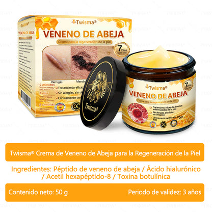 ✨Twisma® Veneno de Abeja Crema Renovadora de Piel con 🔥 ÚLTIMO DÍA 80% DE DESCUENTO 🐝